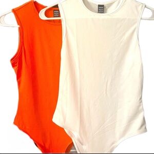 Round Neck Tank Bodysuit - 2pk